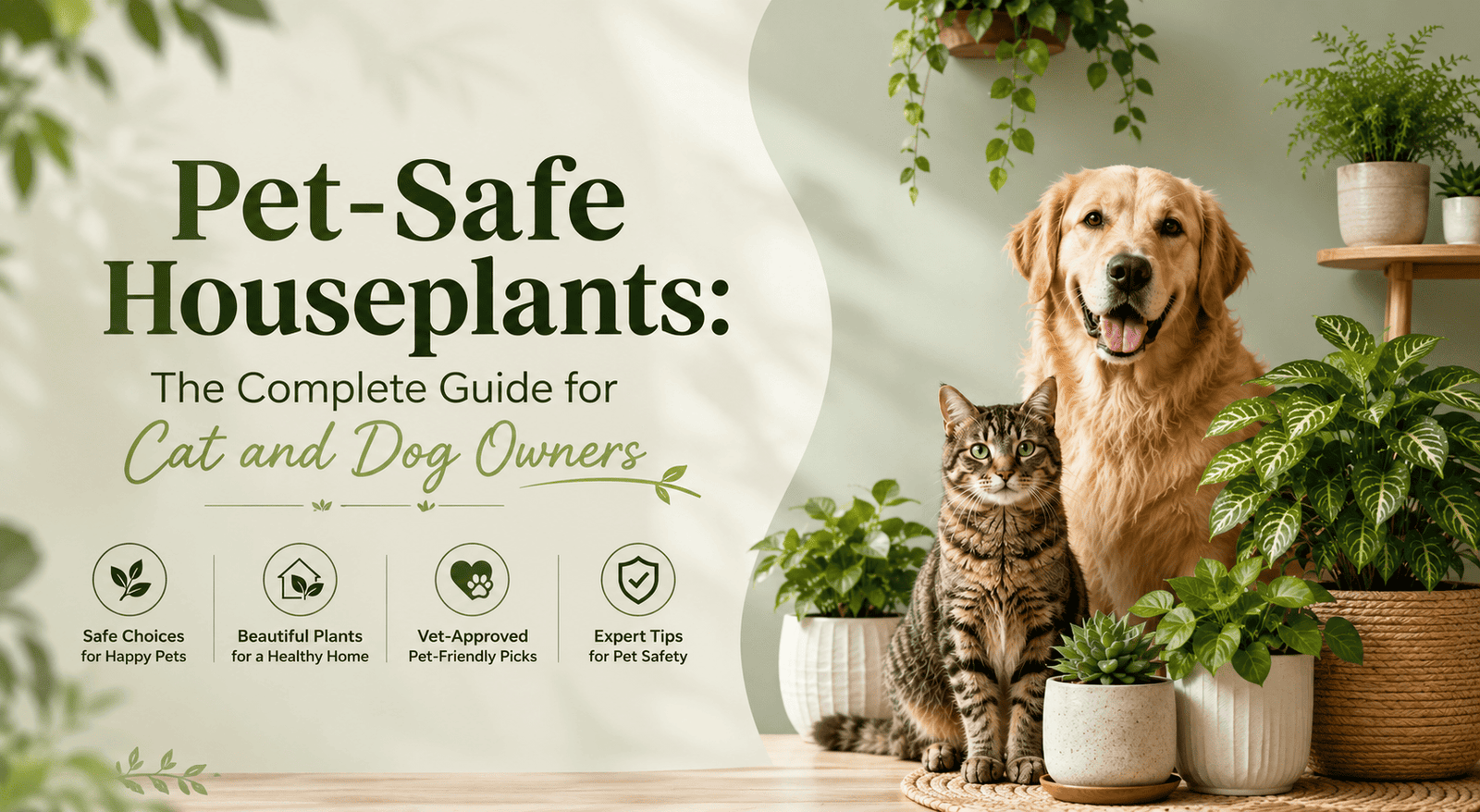 Pet-Safe Houseplants: Complete Guide for Cat & Dog Owners