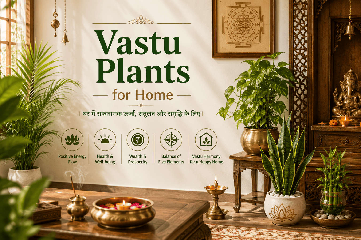 Vastu Plants for Home: The Complete Room-by-Room Guide to Positive Energy