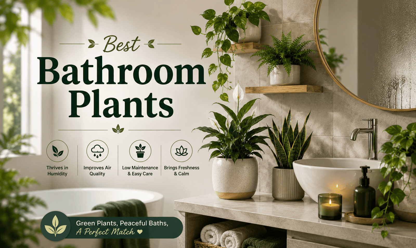 Best Bathroom Plants: The Complete Guide for Every Light Level and Size